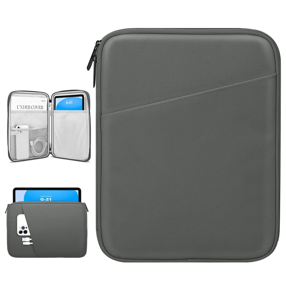 Dadanism 9-11" Tablet Sleeve Bag Carrying Case for iPad (A16) 11th Gen 11", iPad 10th Gen 10.9" Air 5/4, iPad Air M4/Pro 11", iPad 9/8/7th, Galaxy Tab A11+ Plus 11", Remarkable 2 10.3", Black