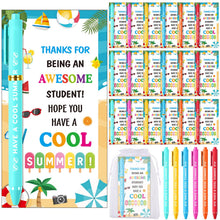 Marspark 30 Set Welcome Back to School Gifts Bulk Ballpoint Pens and Greeting Cards Set with Bags Twist Ties Composition First Day of School Gifts for Teacher Student Classroom Party Favors Supplies