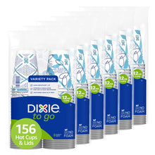 Dixie To Go Paper Coffee Cups With Lids,12 oz, 14 ct, Disposable Insulated Paper Cups for On-The-Go Hot or Cold Beverages | Medium