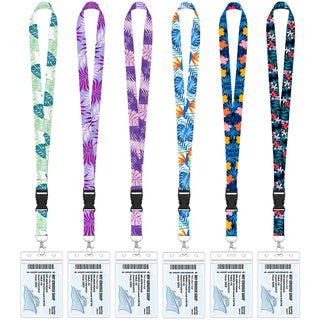 6 Pack Lanyards for Cruise Ship Cards with Waterproof ID Card Badge Holders for Royal Caribbean Cruise Essentials 2026（Ocean）