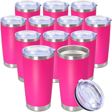 20oz Tumbler Stainless Steel Tumbler Cup with Lid Vacuum Insulated Double Wall Travel Mug, Durable Powder Coated Travel Coffee Tumbler Mug for Hot & Cold Drinks, Purple,1 Pack