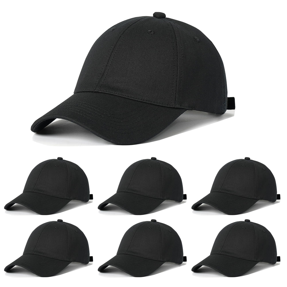 6Pack Unisex Vintage Washed Cotton Baseball Cap Soft Unconstructed Plain Blank Adjustable Size Dad Hat