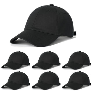 6Pack Unisex Vintage Washed Cotton Baseball Cap Soft Unconstructed Plain Blank Adjustable Size Dad Hat