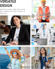 Avorast 5 Pack Cruise Lanyard for Ship Cards with Marble Pattern Cute Cruise Ship Lanyards with Waterproof ID Badge Holders for Keys, Cards Cruise Essentials for All Cruise Ships 2026, Mixed