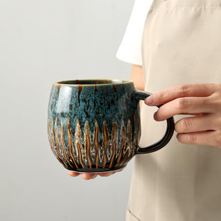 Large Ceramic Coffee Mug - 20oz Big Tea Cup, Red | Large Tea Mug, Microwave Safe, Dishwasher Safe