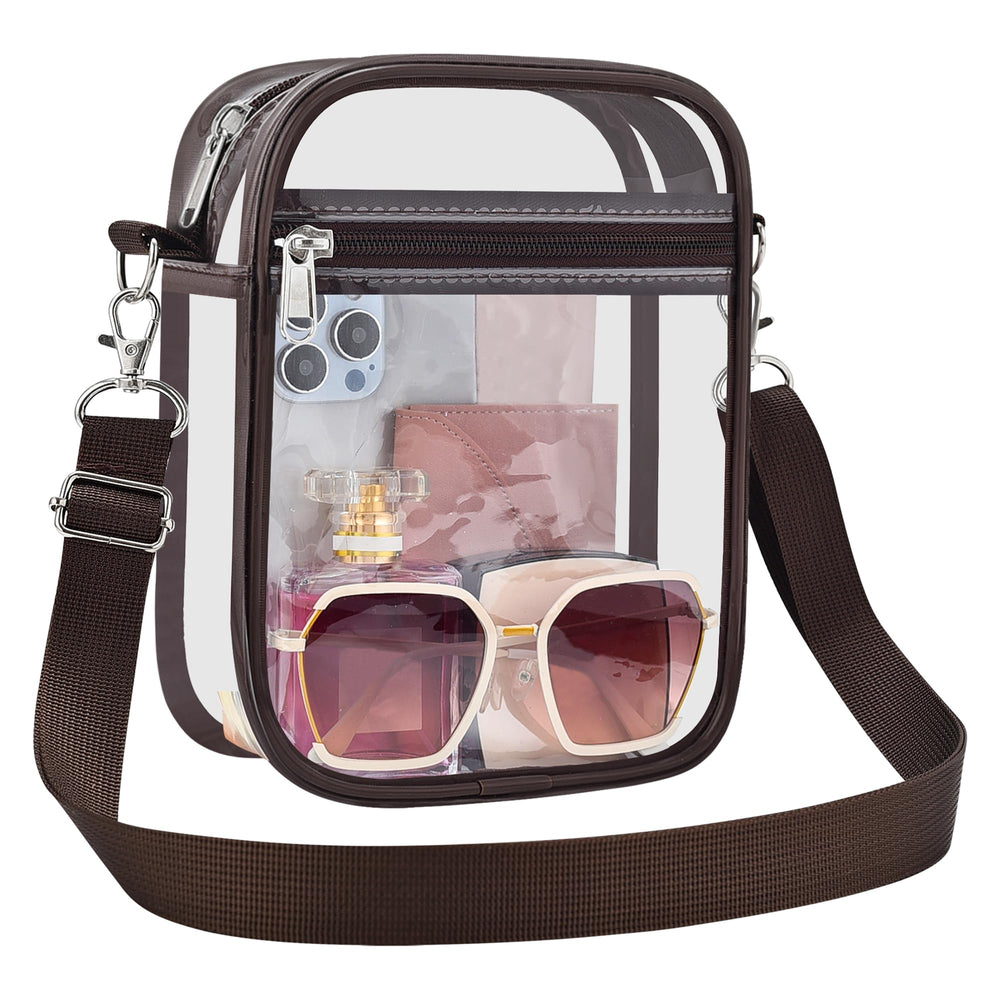 Clear Bag Stadium Approved Clear Purse for Women Clear Crossbody Bag for Stadium Events Concerts Festivals