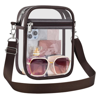 Clear Bag Stadium Approved Clear Purse for Women Clear Crossbody Bag for Stadium Events Concerts Festivals