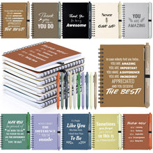10 Sets/20 Pcs Employee Appreciation Gifts Bulk – Inspirational Notebooks with Motivational Pens, Small Notepads for Coworkers, Office Staff, Team, Volunteer, Nurse, Teachers, Housekeeping (Boho)