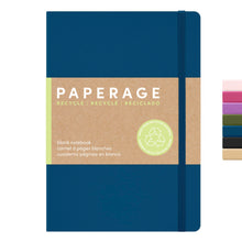 PAPERAGE Recycled Lined Journal Notebook, (Kraft), 160 Pages, Medium 5.6 in x 8 in - 100 GSM Thick Paper – College Ruled, Hardcover Journaling Notebook for Work, School & Note Taking