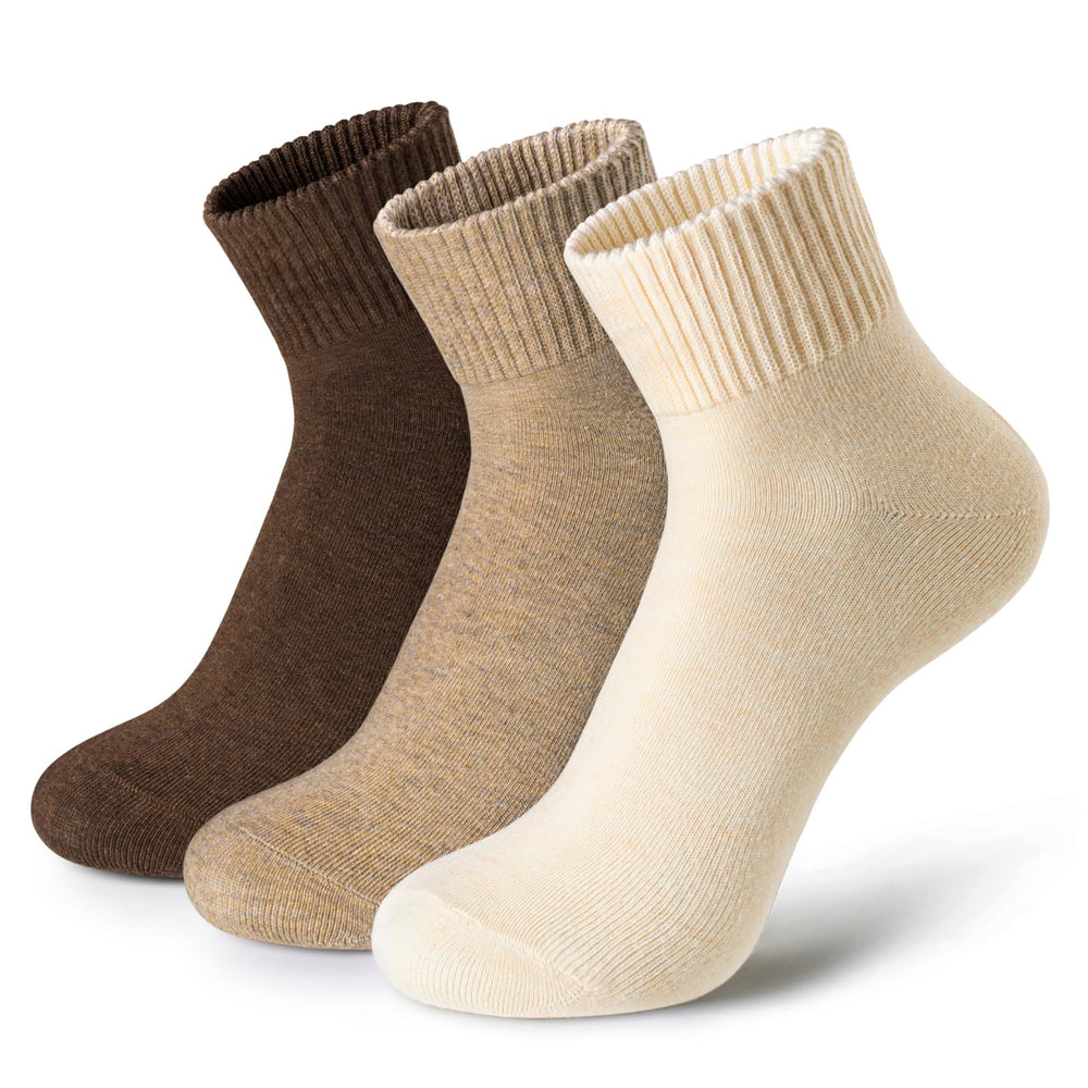 Cotton Women Boot Socks: Aesthetic Soft Crew for Fall Winter Size 6-11 (3/6 Pack)