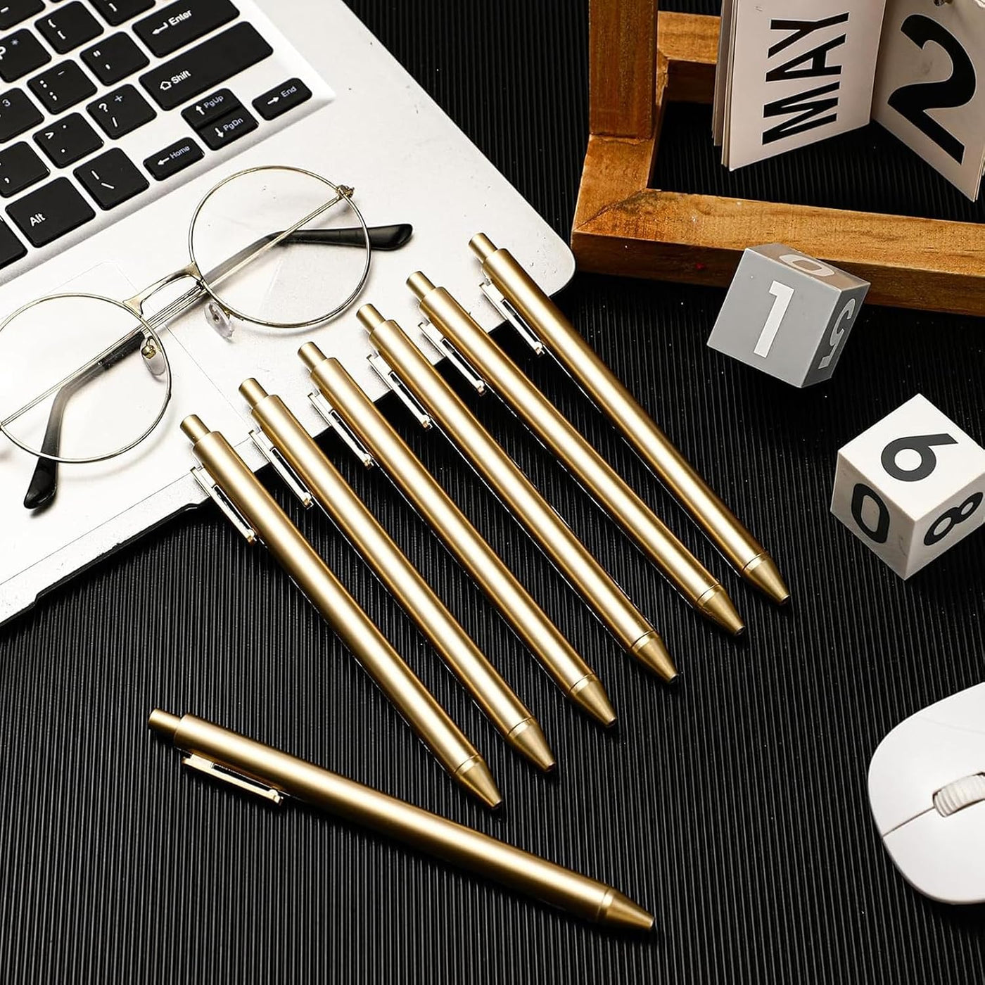 20 Bulk Custom Personalized Retractable Ballpoint Pens, Multicolor Click Pens, UV Printed Logo Text Pattern, Custom Gift Pens for Business, Wedding, Party & Promotional Events