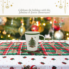 Spode Christmas Tree Mug & Spoon Set, 14 Oz Porcelain Mug for Coffee, Tea, Milk, Hot Cocoa - Festive Gift Box - Dishwasher & Microwave Safe - Holiday Collection Design for Gifting (Christmas Tree)