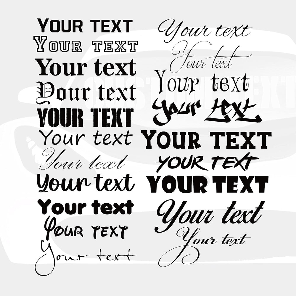 Custom Vinyl Decal with Your Name, Text, or Number – Personalized Lettering Sticker for Cars, Trucks, Boats, Windows & Laptops – 25 Colors & 30 Fonts – Weatherproof, Easy to Apply, Made in USA