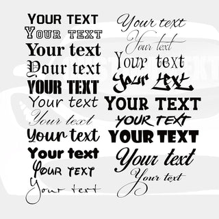 Custom Vinyl Decal with Your Name, Text, or Number – Personalized Lettering Sticker for Cars, Trucks, Boats, Windows & Laptops – 25 Colors & 30 Fonts – Weatherproof, Easy to Apply, Made in USA