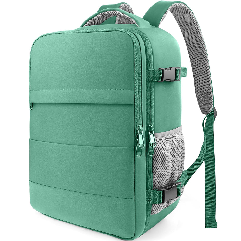 HOTOR Travel Backpack - Flight Approved Travel Bag for Men and Women, Carry on Luggage for 15.6" Laptop and Travel Essentials for Work, Business, Weekender, College 11.8"x7.9"x17.3" (Black)