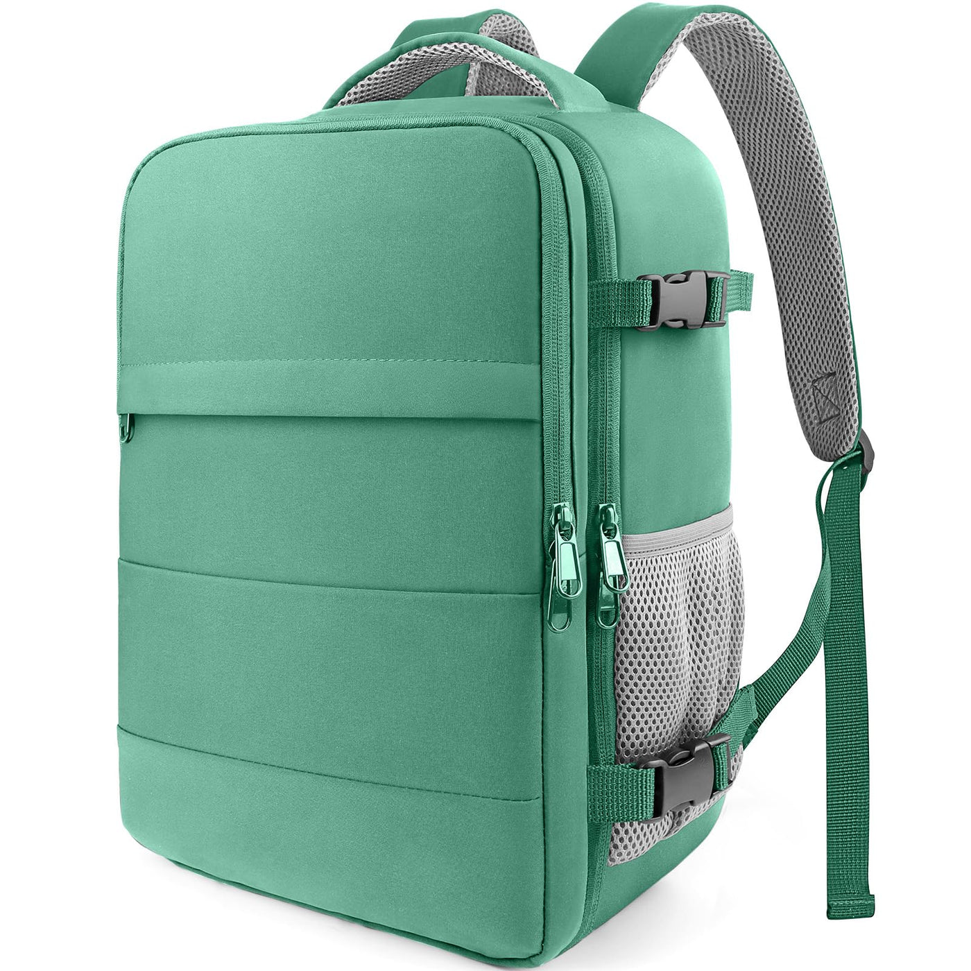 HOTOR Travel Backpack - Flight Approved Travel Bag for Men and Women, Carry on Luggage for 15.6" Laptop and Travel Essentials for Work, Business, Weekender, College 11.8"x7.9"x17.3" (Black)