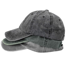 MEINICY 3 Packs Washed-Cotton Plain Baseball Cap, Vintage Adjustable Dad Hats Gift for Men/Women,Unstructured