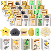 Wettarn 75 Sets Appreciation Gifts Cute Stress Balls with Support Boxes Bulk Party Favors for Employee Coworker Team Group Stuffers Office Prizes Positive Desk Decor