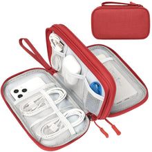 FYY Travel Cable Organizer Pouch Electronic Accessories Carry Case Portable Waterproof Double Layers All-in-One Storage Bag for Cord, Charger, Phone, Earphone Black