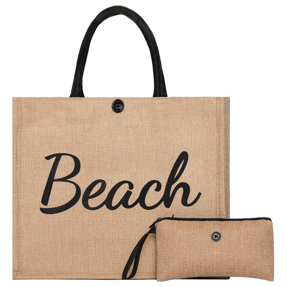 Trifabricy Beach Bag, Large Beach Bag for Women, Woven Straw Beach Tote Bag Waterproof, Weaving Swim Gym Shopping Travel Bag