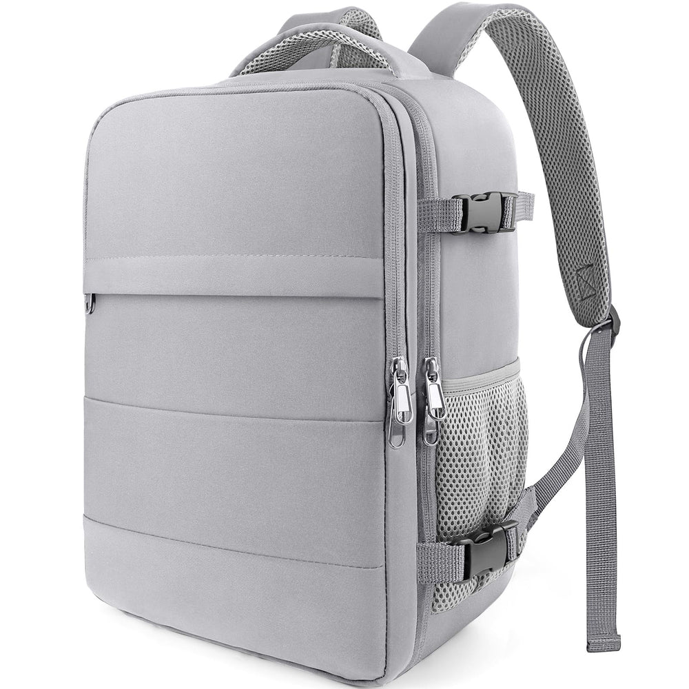 HOTOR Travel Backpack - Flight Approved Travel Bag for Men and Women, Carry on Luggage for 15.6" Laptop and Travel Essentials for Work, Business, Weekender, College 11.8"x7.9"x17.3" (Black)