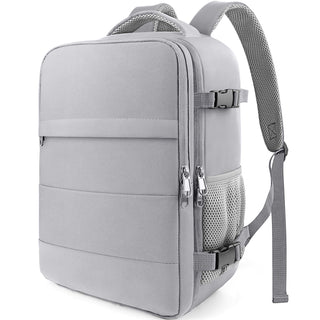 HOTOR Travel Backpack - Flight Approved Travel Bag for Men and Women, Carry on Luggage for 15.6" Laptop and Travel Essentials for Work, Business, Weekender, College 11.8"x7.9"x17.3" (Black)
