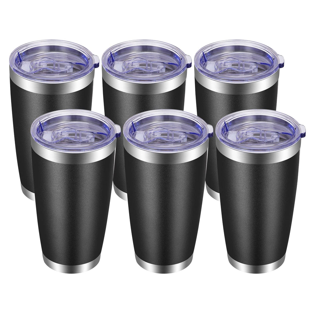 VEGOND 20oz Tumbler with Lid and Straw Stainless Steel Tumbler Cup Vacuum Insulated Double Wall Travel Coffee Mug Powder Coated Coffee Cup, Blue, 1 Pack