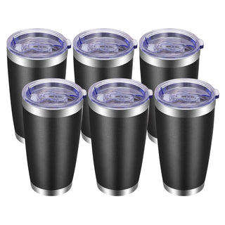 VEGOND 20oz Tumbler with Lid and Straw Stainless Steel Tumbler Cup Vacuum Insulated Double Wall Travel Coffee Mug Powder Coated Coffee Cup, Blue, 1 Pack