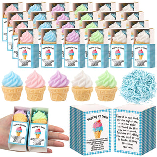 Wettarn 75 Sets Appreciation Gifts Cute Stress Balls with Support Boxes Bulk Party Favors for Employee Coworker Team Group Stuffers Office Prizes Positive Desk Decor