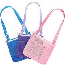 Fammart Mesh Beach Bag for Women, Large Beach Toy Pool Bag with Zipper Pocket, SandProof Cruise Essentials 2026 Family Travel