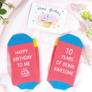 Frerdui 10 Year Old Girl Gifts, 10th Birthday Gifts for Girls, Double Digits Birthday Gift Set for Girls Age 10, Best Gift Ideas for 10 Year Old w/ 16oz Glass Cup, 6 Pcs