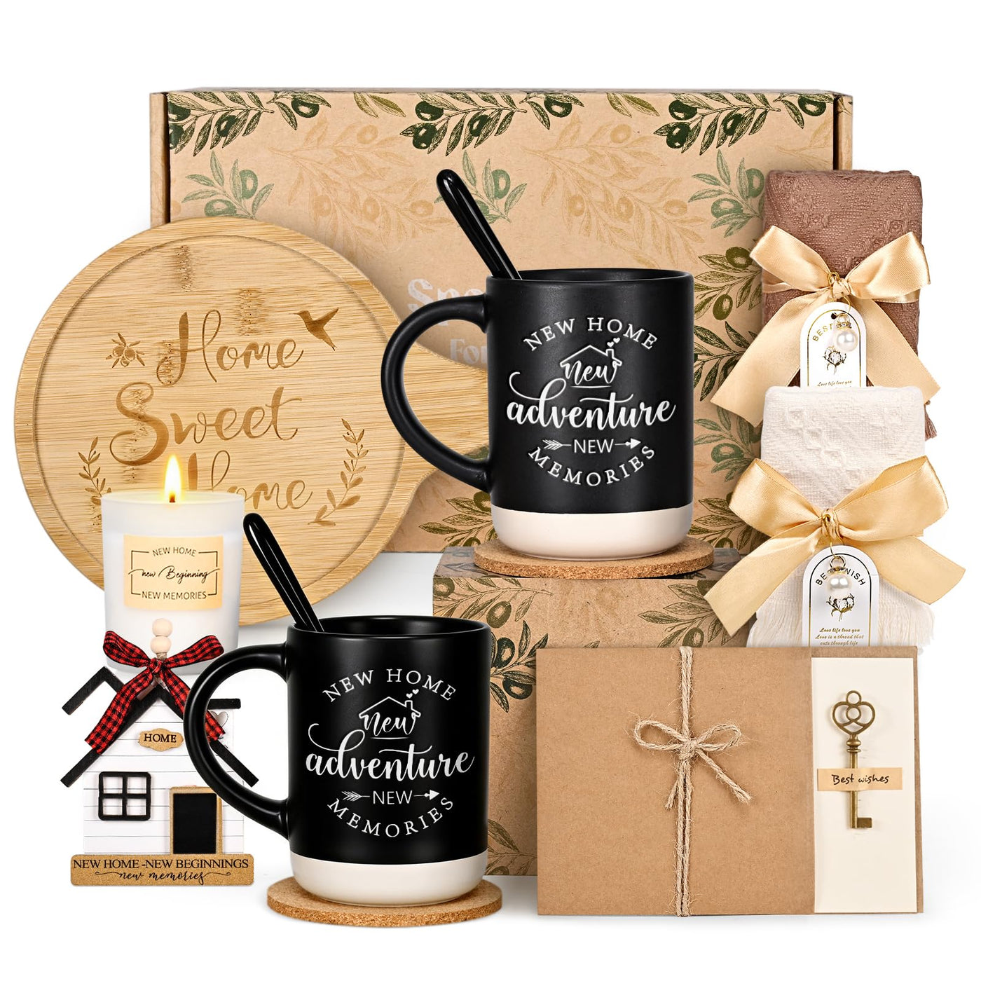 YHRJWN 13 Pcs House Warming Gifts New Home, New Home Gift Ideas, Housewarming Gift for Homeowners Women Men Friends, Closing Gifts for House Buyers