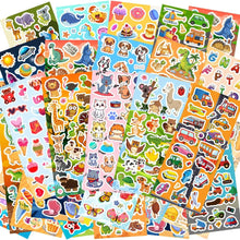48 Sheets Stickers for Kids, Cute Stickers Variety Pack for Scrapbooking, Teachers Classroom Prizes, Goodie Bag Stuffers Including Animals, Cars, Dinosaurs, Fishes, Hearts, Stars and More