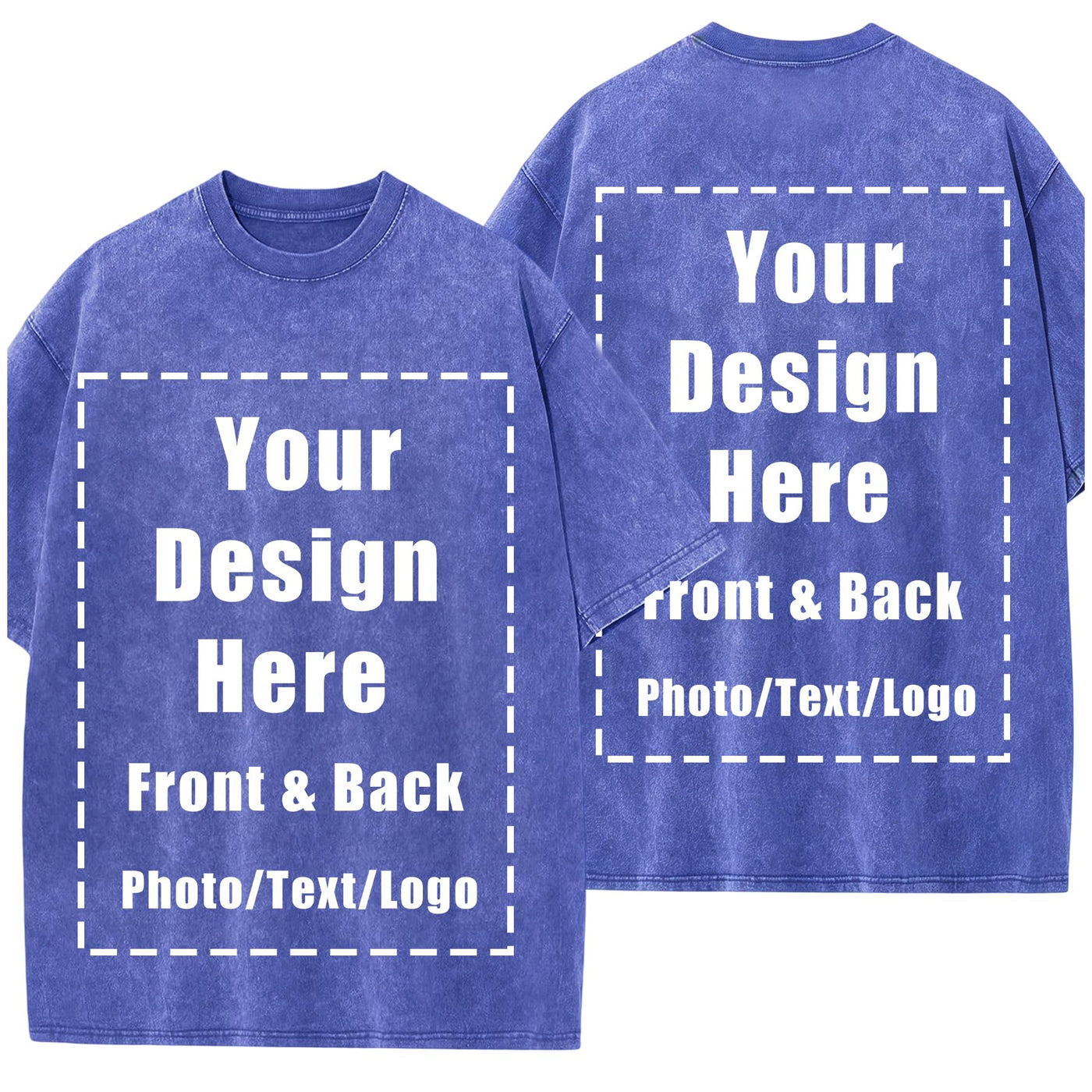 Custom T Shirts Front Back for Men Women Personalized T-Shirt Add Your Own Design with Image Text Logo Tee Tops