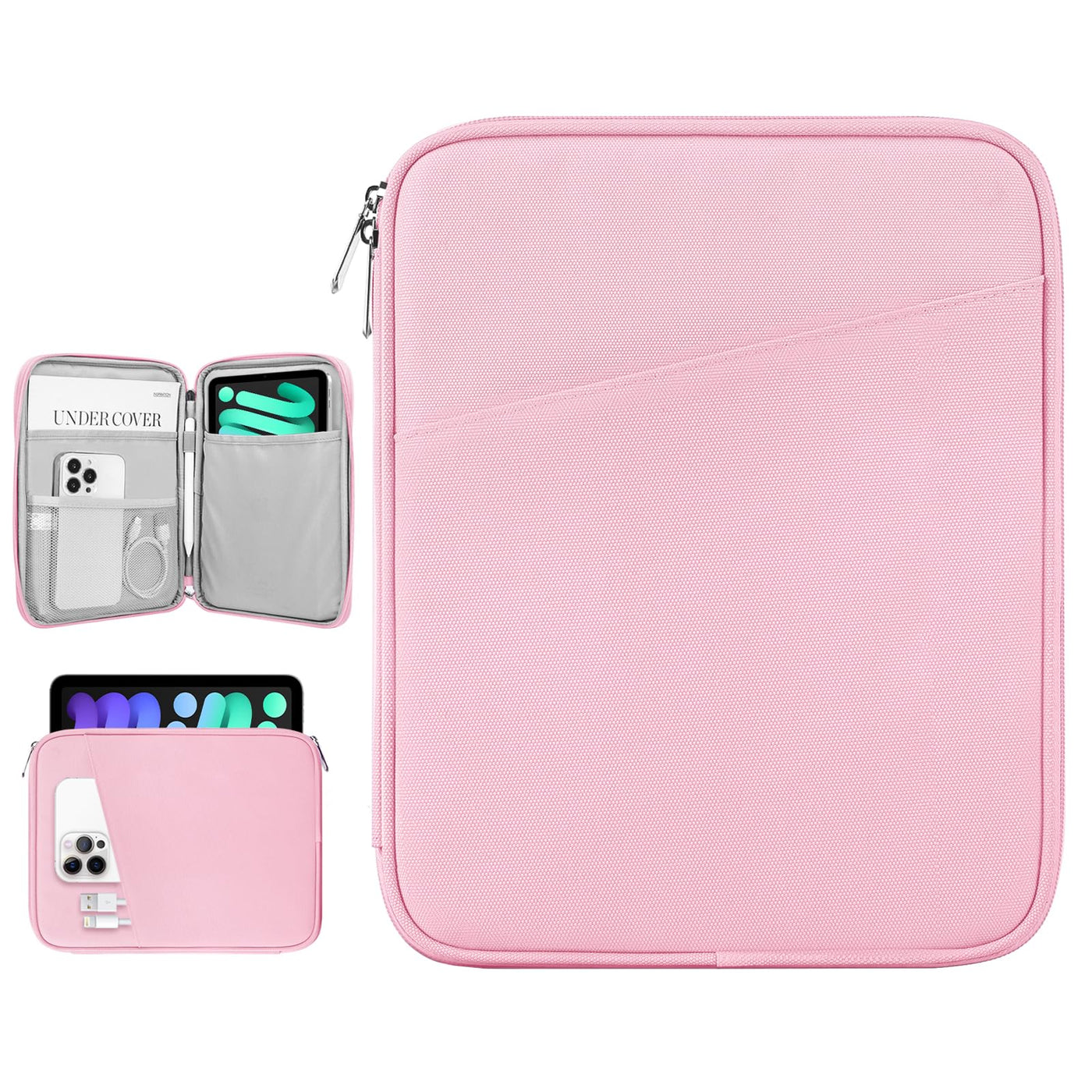 Dadanism 9-11" Tablet Sleeve Bag Carrying Case for iPad (A16) 11th Gen 11", iPad 10th Gen 10.9" Air 5/4, iPad Air M4/Pro 11", iPad 9/8/7th, Galaxy Tab A11+ Plus 11", Remarkable 2 10.3", Black