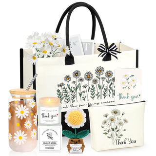 Memgift Thank You Gifts for Women, Teacher Employee Appreciation Farewell Gifts for Women Coworkers Teachers Boss Nurse Friends Mom Secretary Her, Thanksgiving Birthday Gift Basket with Thanks Cards