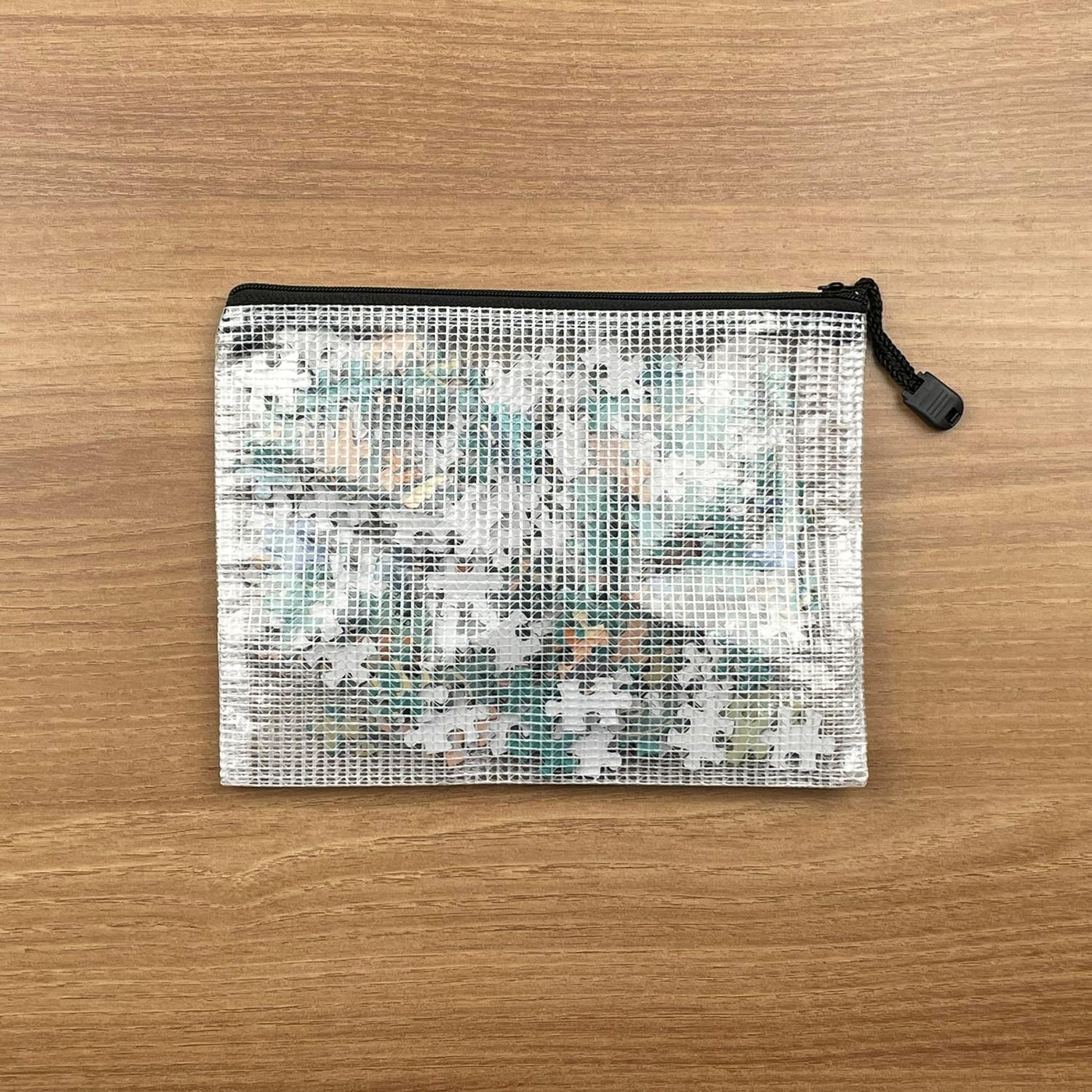 A4(9"x 13")-Mesh Zipper Pouch Plastic Zipper File Zip Document Folders for Office Supplies Travel Bags,6-Pcs,Multicolor