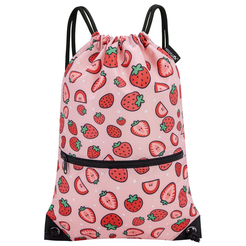 HOLYLUCK Drawstring Backpack Bag Sport Gym Sackpack