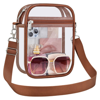 Clear Bag Stadium Approved Clear Purse for Women Clear Crossbody Bag for Stadium Events Concerts Festivals