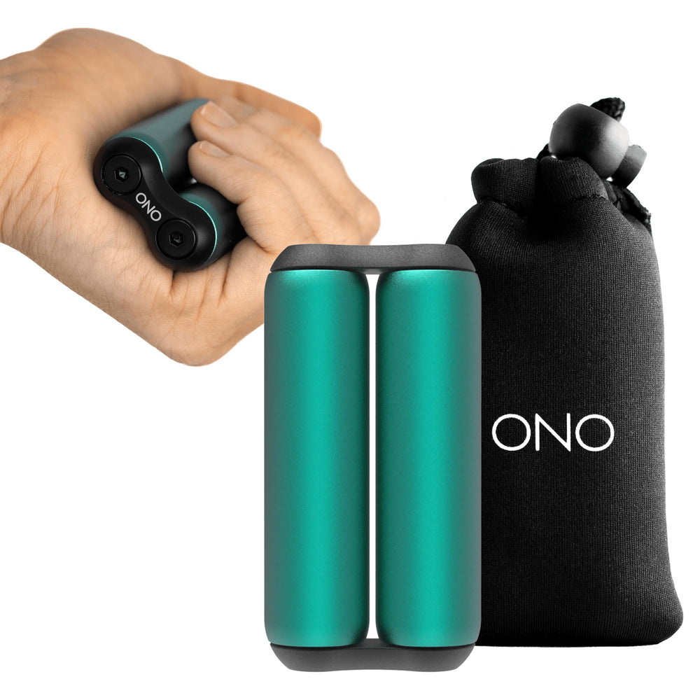 ONO Roller - Handheld Fidget Toy for Adults | Help Relieve Stress, Anxiety, Tension | Promotes Focus, Clarity | Compact, Portable Design (Black, Junior Size - ABS Plastic)