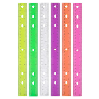 Ruler 12 Inch,Kid Rulers for School,Rulers Bulk for Classroom 8 Pack