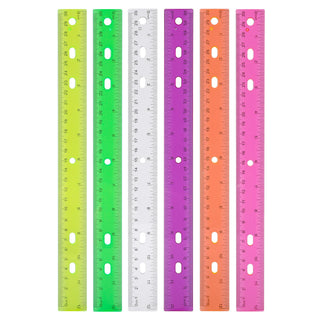 Ruler 12 Inch,Kid Rulers for School,Rulers Bulk for Classroom 8 Pack