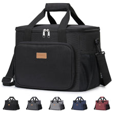Lifewit Medium Lunch Bag, Insulated Lunch Box, Soft Cooler Cooling Tote for Adult Men Women, Black 12-Can (9L)