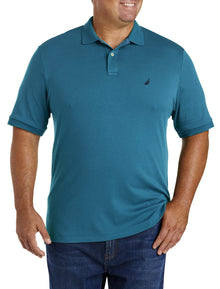 Nautica Men's Classic Fit Short Sleeve Dual Tipped Collar Polo Shirt
