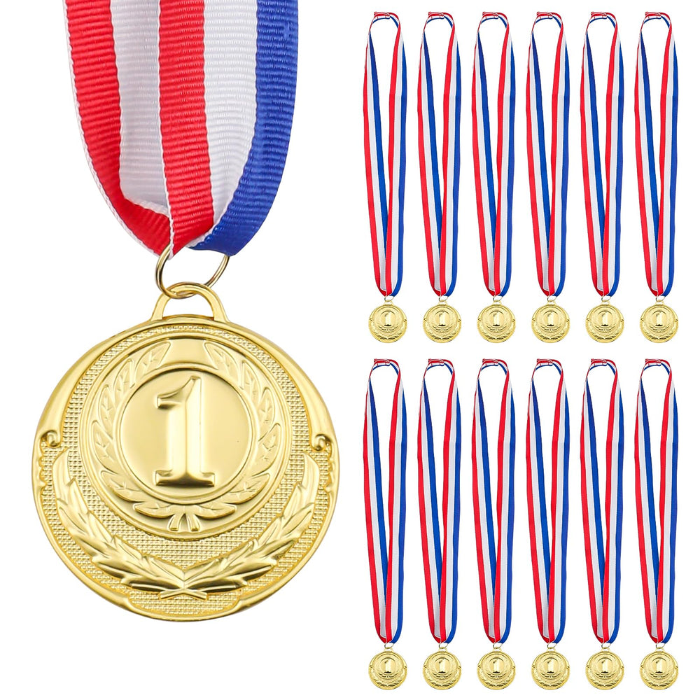 Gold Medals for Awards,1st Winner Medals for Sports, Competitions, Party, Olympic Style, 2 Inches