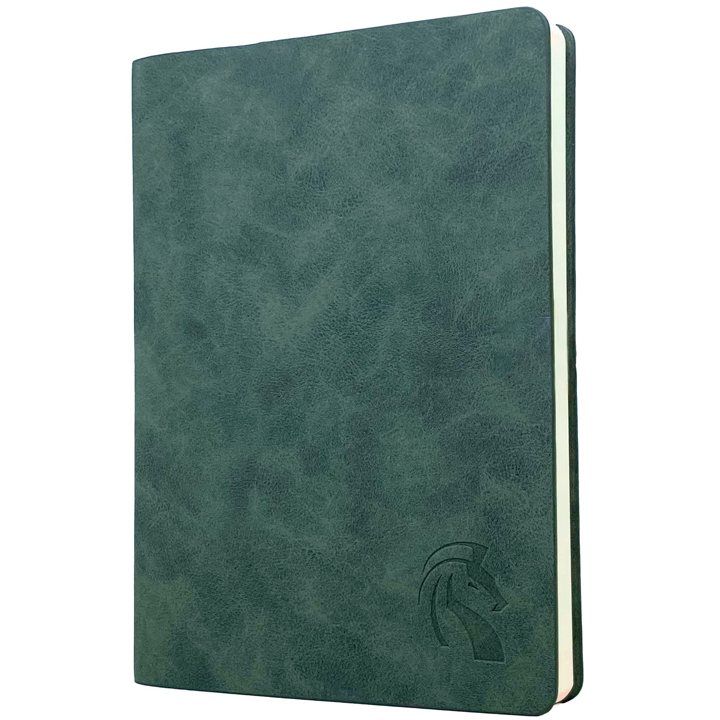 LeStallion Nice Black Notebook Ruled - Soft Cover Faux Leather Journal - 120GSM Premium Writing Paper - 200 Numbered Pages - A5 High End Black Journal Lined - Black Leather Journal For Men & Women