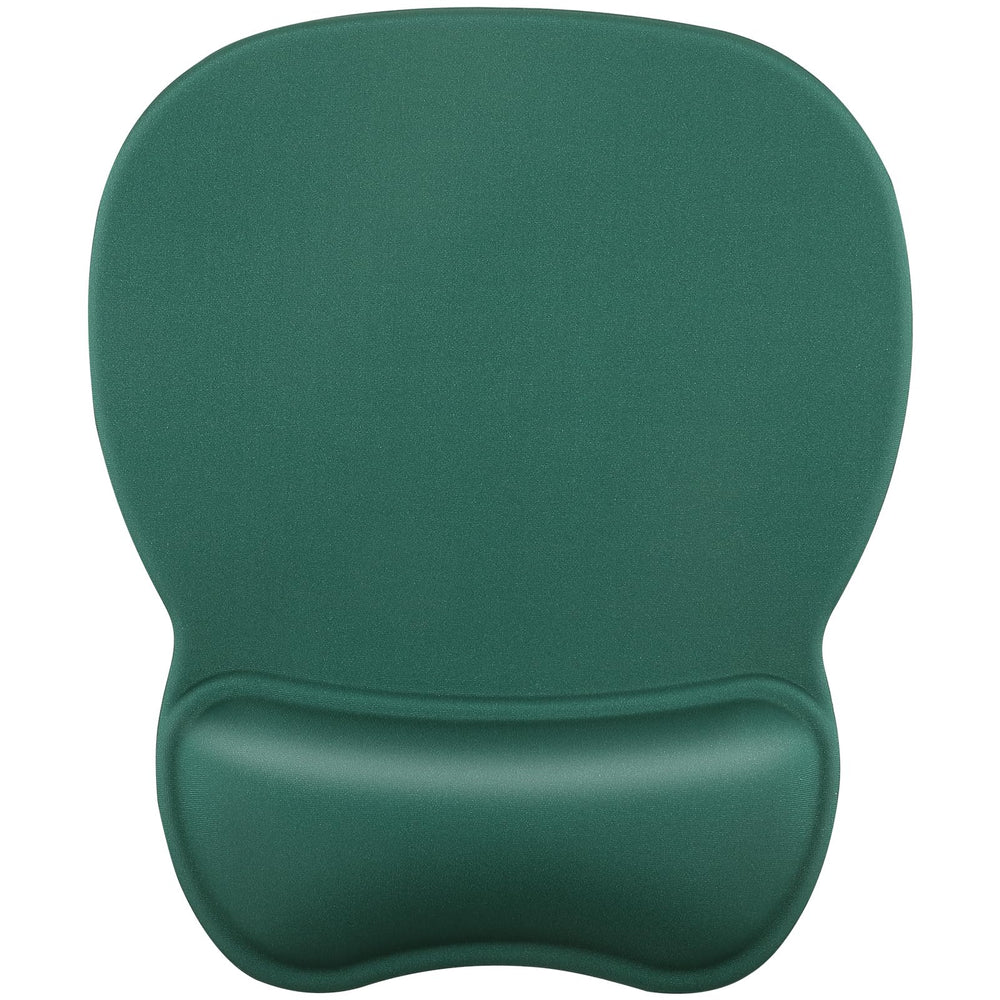 MROCO Ergonomic Mouse Pad with Gel Wrist Rest, 9.4 x 8.1 in, Black | Ergonomic Shape Design for Pain Relief, Cooling Feel Gel Cushioning for Wrist Comfort, Smooth Lycra Surface, Non-Slip PU Base
