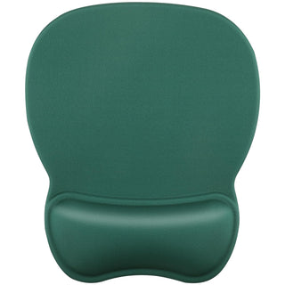 MROCO Ergonomic Mouse Pad with Gel Wrist Rest, 9.4 x 8.1 in, Black | Ergonomic Shape Design for Pain Relief, Cooling Feel Gel Cushioning for Wrist Comfort, Smooth Lycra Surface, Non-Slip PU Base