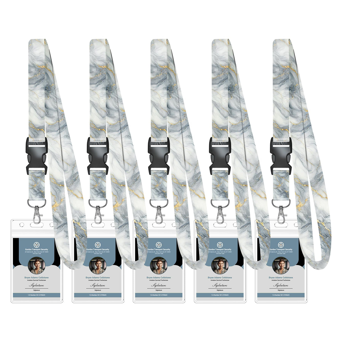 Avorast 5 Pack Cruise Lanyard for Ship Cards with Marble Pattern Cute Cruise Ship Lanyards with Waterproof ID Badge Holders for Keys, Cards Cruise Essentials for All Cruise Ships 2026, Mixed