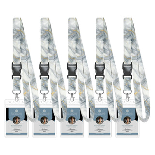 Avorast 5 Pack Cruise Lanyard for Ship Cards with Marble Pattern Cute Cruise Ship Lanyards with Waterproof ID Badge Holders for Keys, Cards Cruise Essentials for All Cruise Ships 2026, Mixed